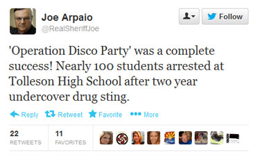 Joe Arpaio tweet