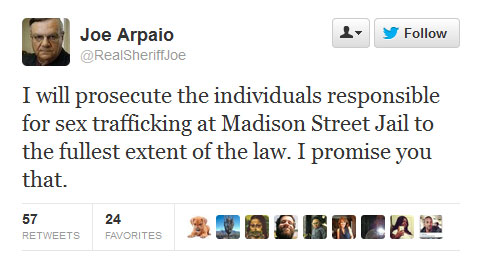 Joe Arpaio tweet