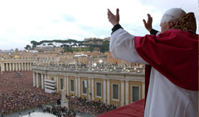 Pope Benedict XVI announces new pope Horner I